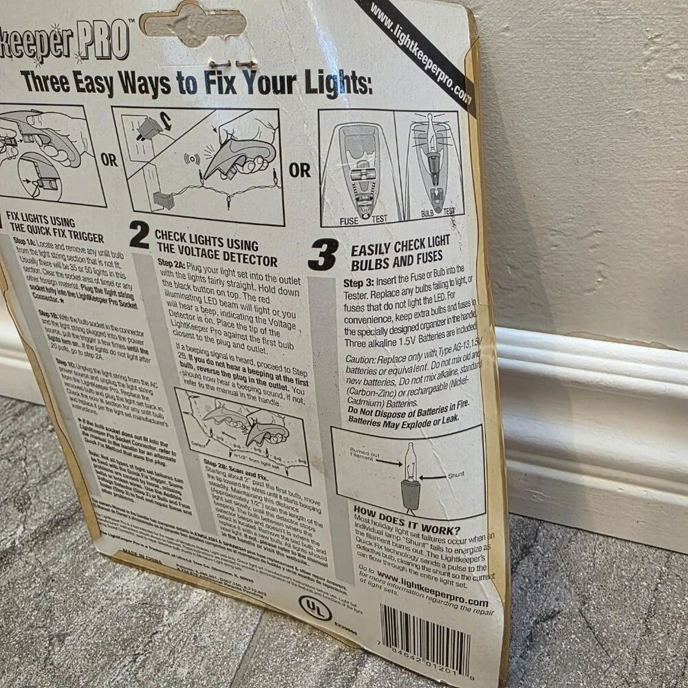 Light Keeper Pro Repair Tool For Incandescent Christmas Tree Light Sets